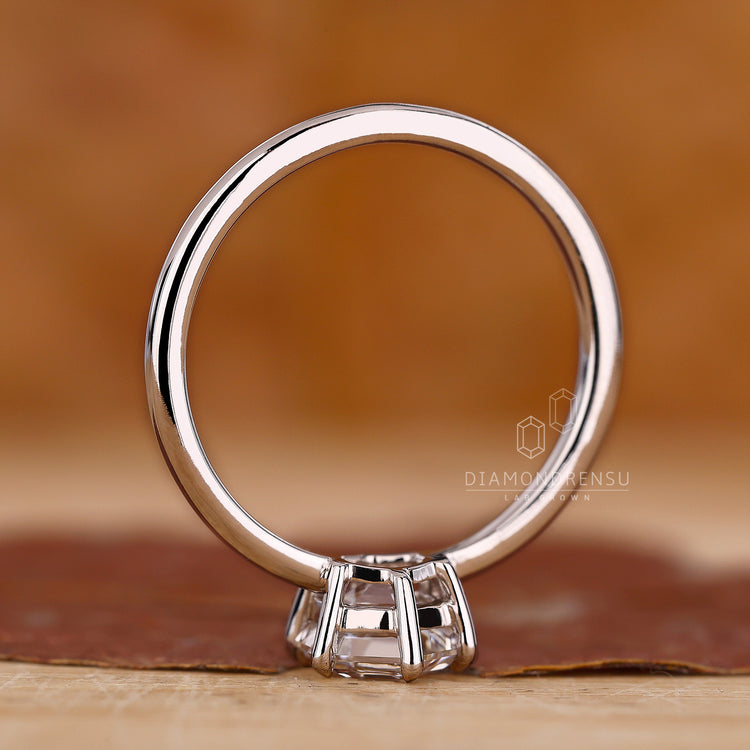 Custom Engagement Ring Hexagon Diamond Ring