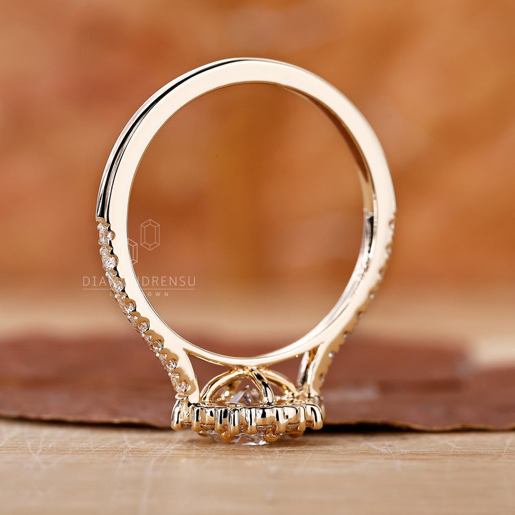 Lab Grown Diamond set in a handmade ring for eco-conscious buyers.