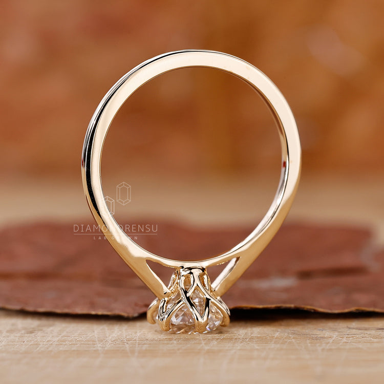 Lab Grown Diamond set in a handmade ring for eco-conscious buyers.