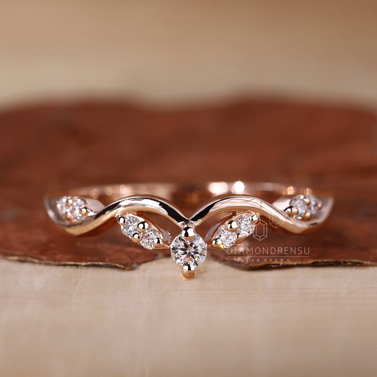 Womens Stackable Wedding Band for a customizable, chic style.