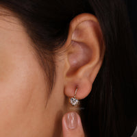 Elegant fish hook earring for a comfortable fit.