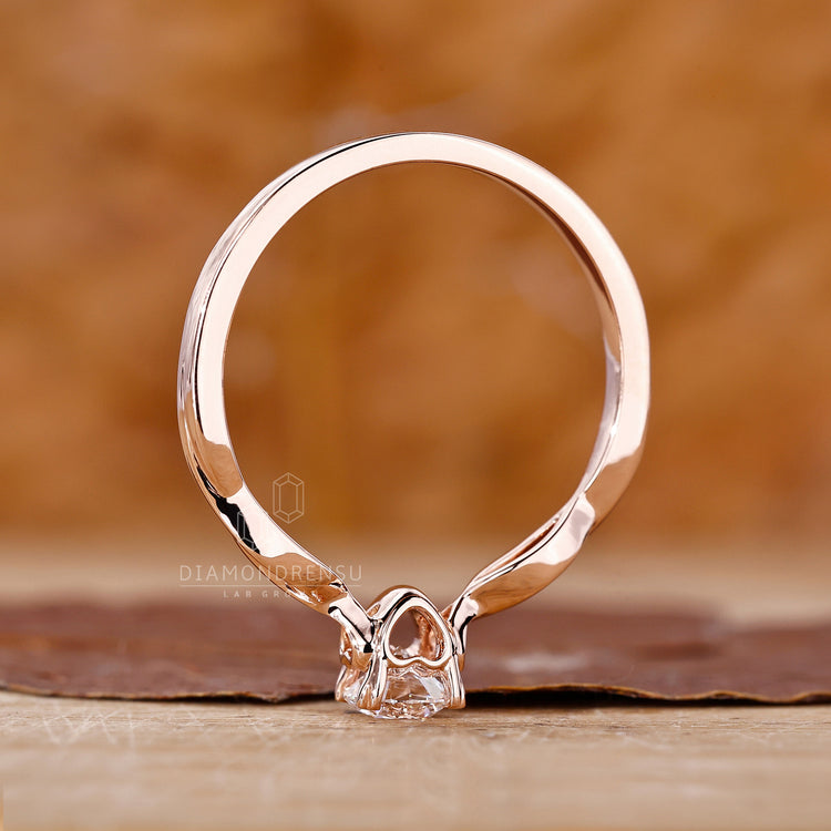 Lab Grown Diamond in a handmade ring for a sustainable choice.