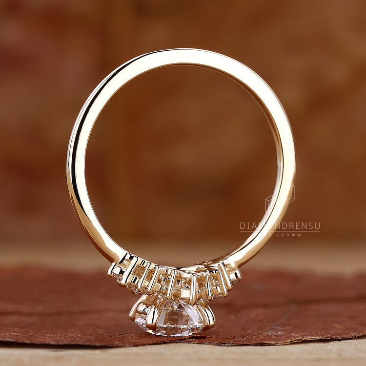 IGI certified round diamond for authenticity and quality.