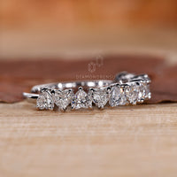 White Gold Wedding Band for Women featuring a delicate finish.