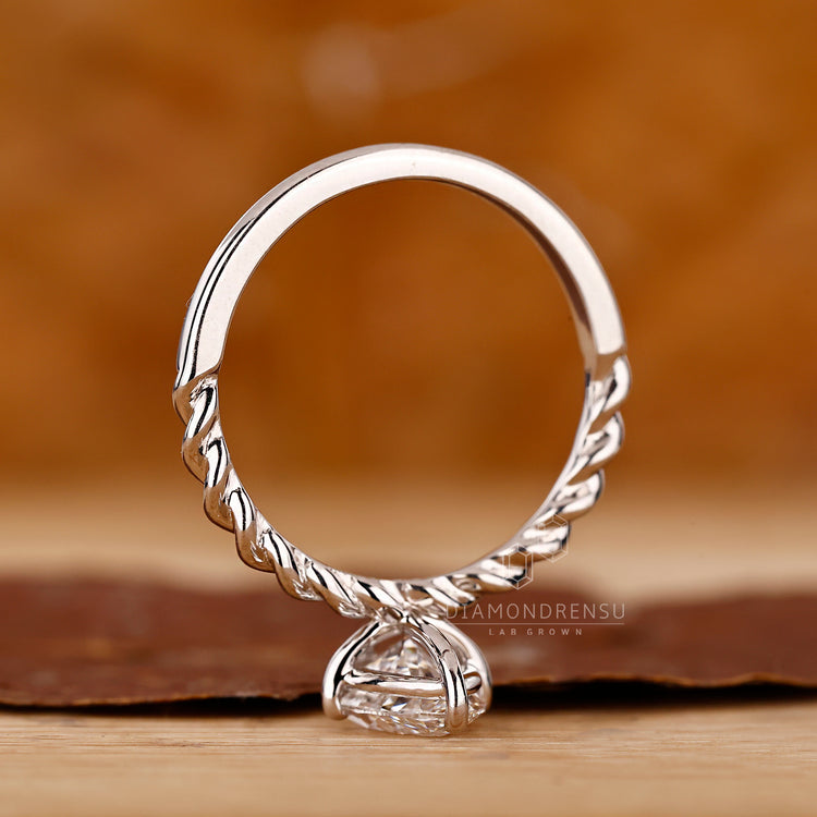 IGI certified marquise diamond set in a clean and secure band for quality and assurance.