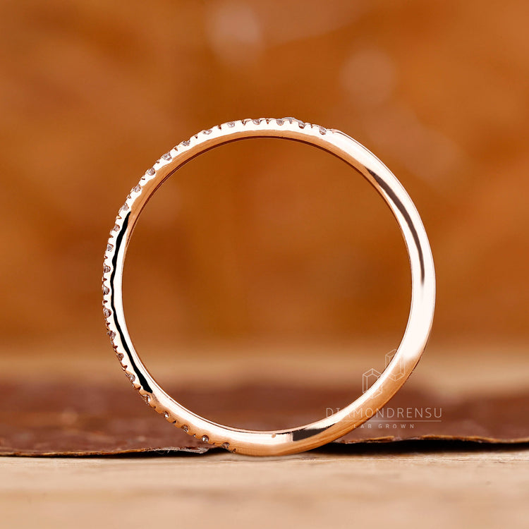 Half Eternity Round Diamond Wedding Band