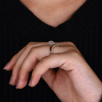 Stackable Wedding Band with a unique and versatile design.