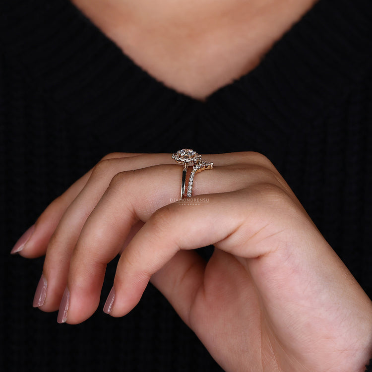 Stackable Wedding Band with a unique and versatile design.