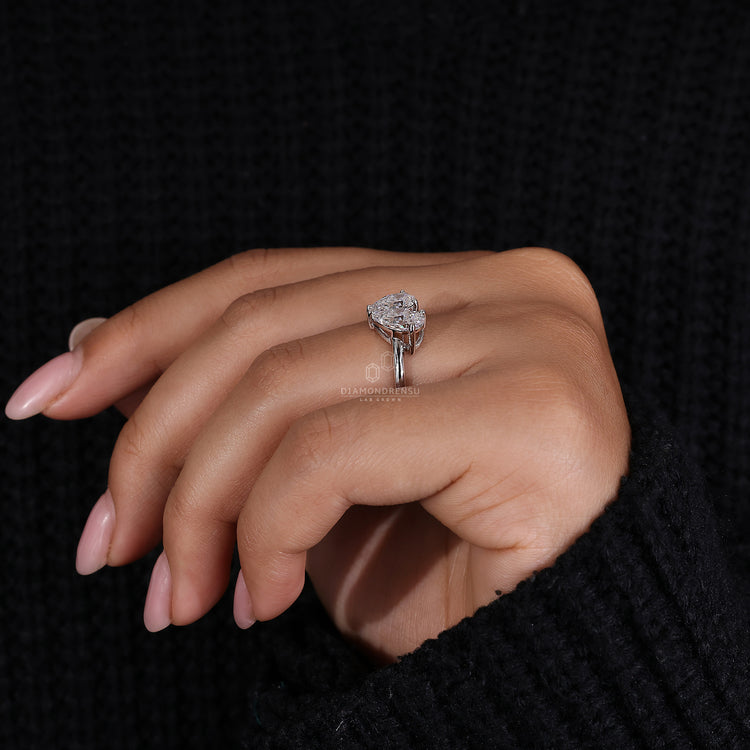 Prong Setting Ring holding a sparkling diamond for lasting beauty.