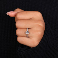Cushion Cut Old Mine Diamond Ring with vintage charm.