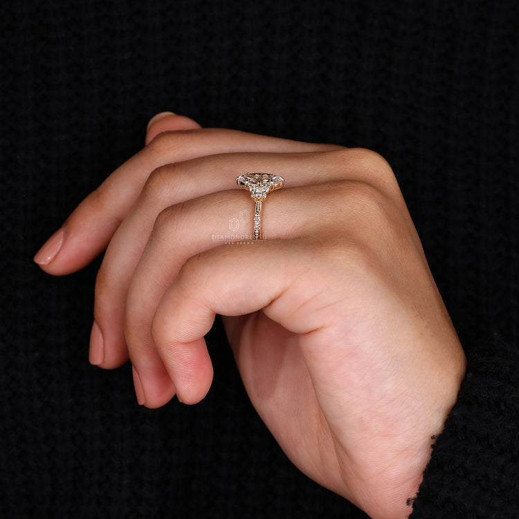 Round Diamond Ring with a secure prong setting for brilliance.