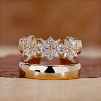 Unique Diamond Ring with an elegant marquise diamond design.