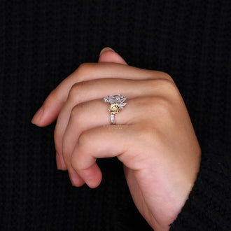 Split Shank Engagement Ring showcasing brilliant diamonds.