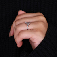 Round Cut Diamond set in a beautiful white gold ring.