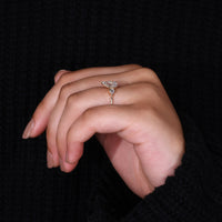 Pear Diamond Ring designed for a modern, elegant look.