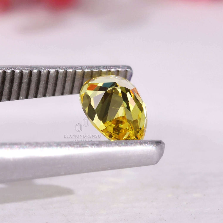 Fancy Vivid Yellow diamond lab grown diamonds loose