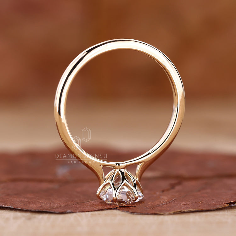 Yellow Gold Engagement Ring featuring a bold design.