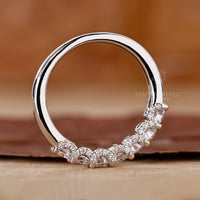 Hidden Micro Pave Diamond Band with exquisite detailing.