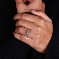 Elongated Cushion Cut Engagement Ring for a unique look.