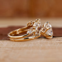 Curved Wedding Band designed to complement your engagement ring.