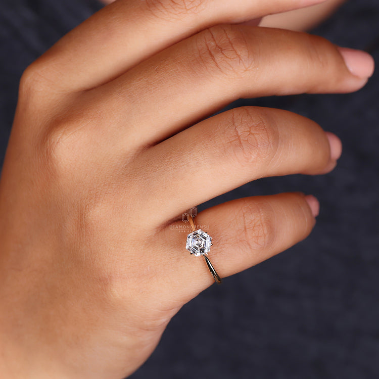 Solitaire Diamond Ring in a timeless and elegant setting.