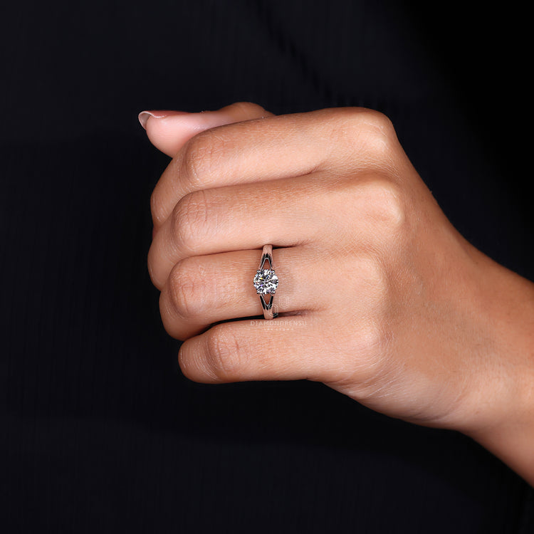 Solitaire Diamond Ring designed for timeless elegance.