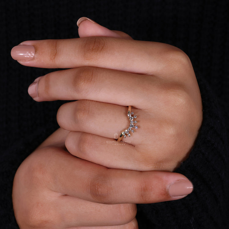 Buy wedding band designed to match any engagement ring.