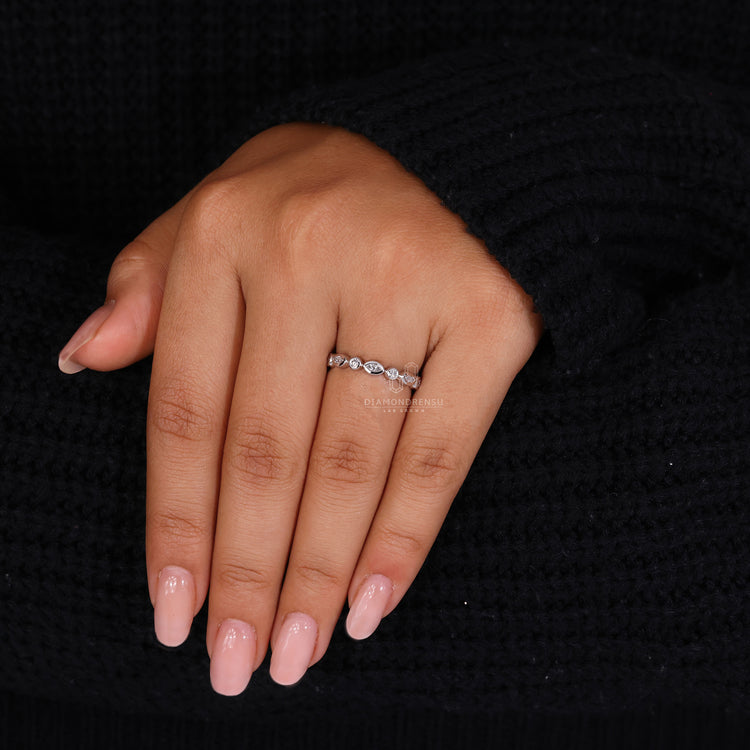 Custom wedding band made to match your vision.