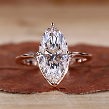 Marquise Diamond Engagement Ring featuring a stunning design.