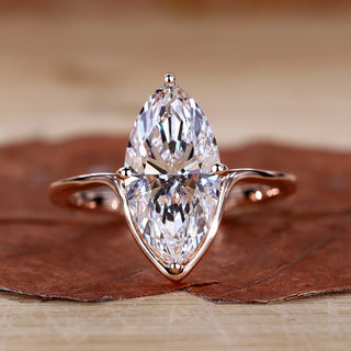 Marquise Diamond Engagement Ring featuring a stunning design.