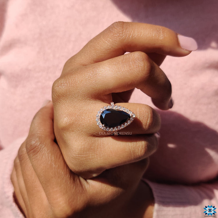 You can buy a moissanite ring that matches your personal taste.