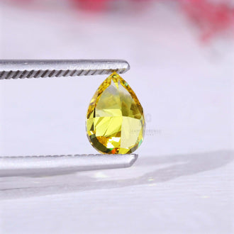 Loose lab grown diamond 1 carat pear diamond