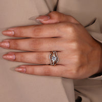 Round diamond band featuring brilliant-cut stones for timeless elegance.