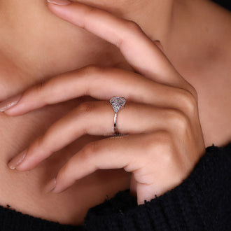 White Gold Engagement Ring with oval diamond for timeless beauty.