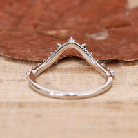 Stackable Half Eternity Band designed to complement other rings.