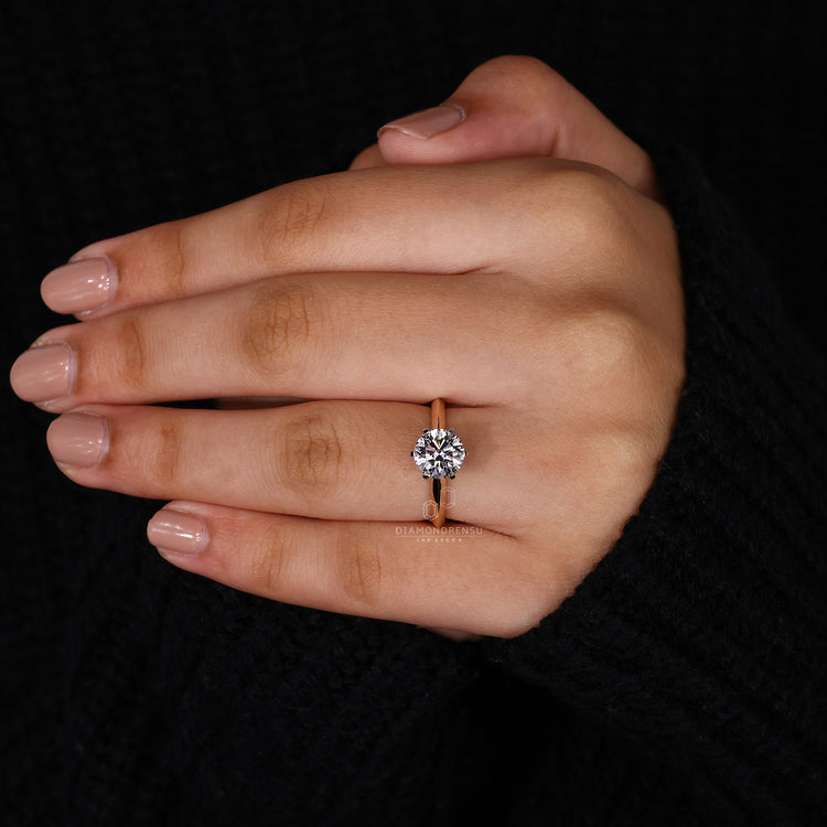 Custom engagement ring designed for a perfect fit.