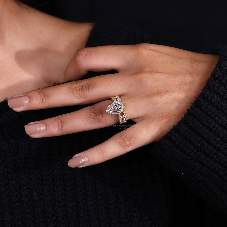 Round Diamond Ring set in an elegant, secure prong setting.