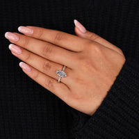 Pave Baguette Diamond Ring with elegant sparkle.