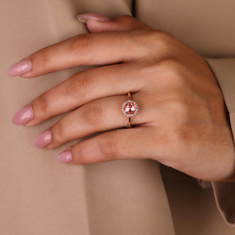 Rose Gold Engagement Ring with a luxurious finish.