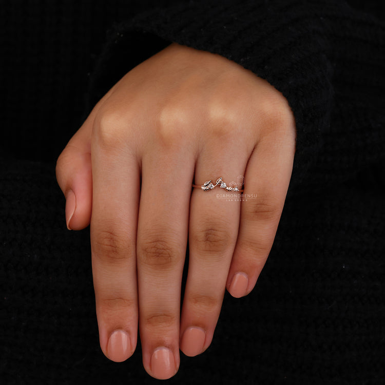 Handmade jewelry band with unique artistry.