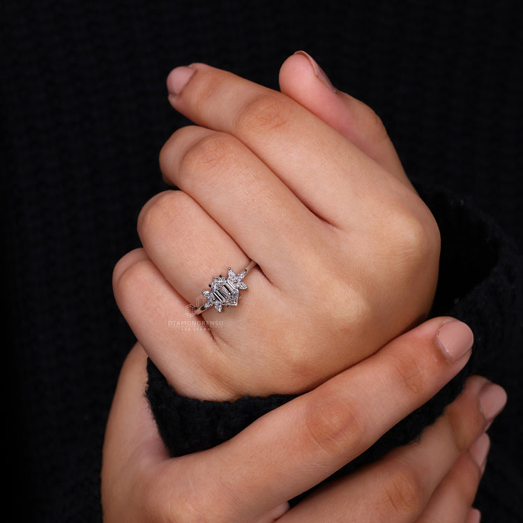 White Gold Ring with a timeless, elegant appearance.