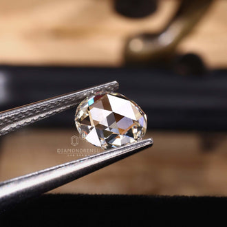 The IGI certified round rose cut loose diamond stone is available.