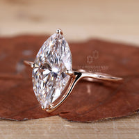 Rose Gold Engagement Ring with a soft, elegant finish.