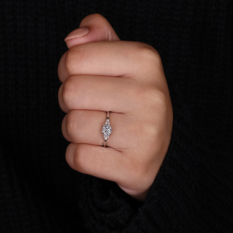 Round Cut Diamond Ring set in a timeless setting.