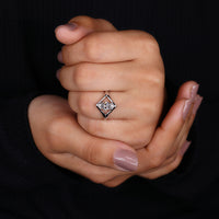 Marquise Engagement Ring featuring a classic solitaire setting.