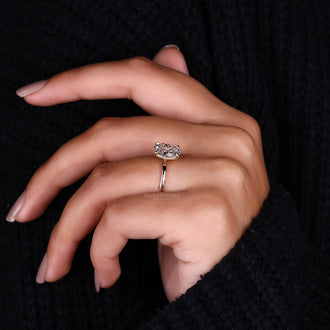 Rose Gold Engagement Ring with a warm, luxurious glow.