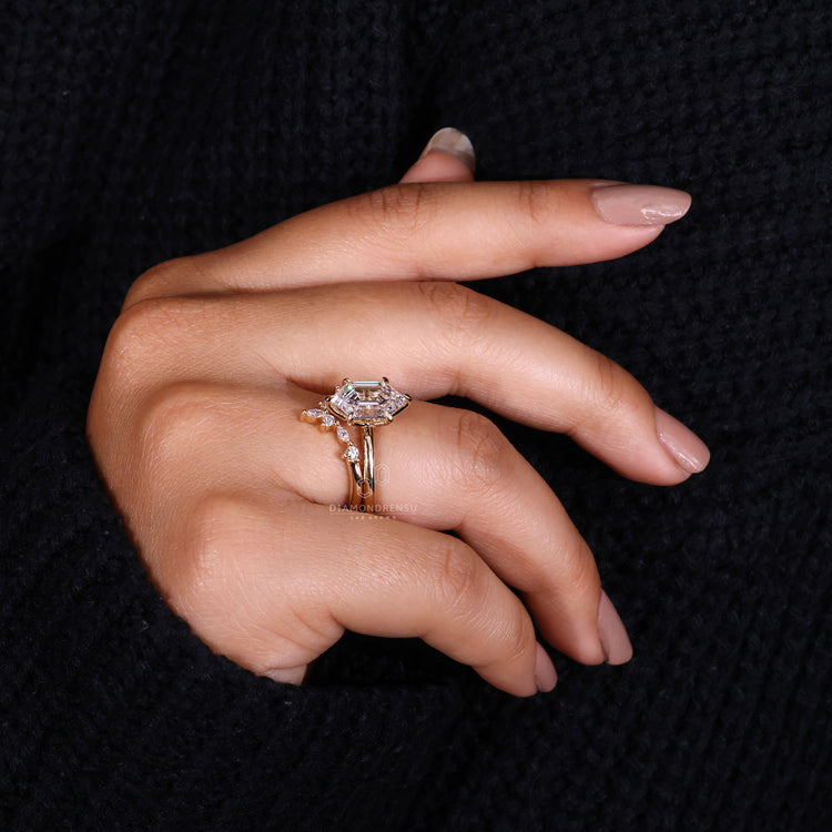 Round Diamond Wedding Band for a classic bridal look.