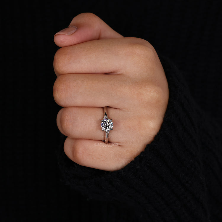 Buy Engagement Ring, Lab Grown Diamond, IGI Certified