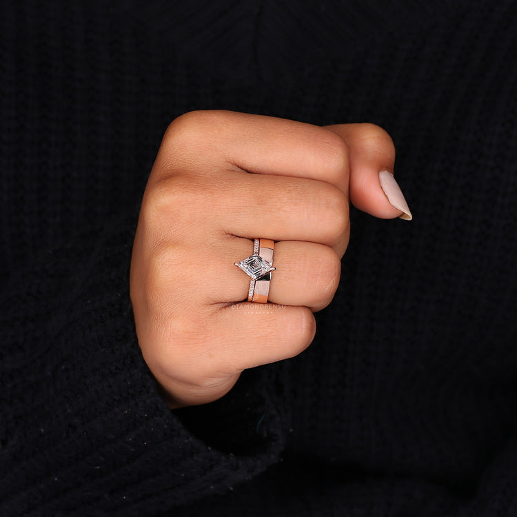 Open Gap Wedding Band designed for modern elegance.