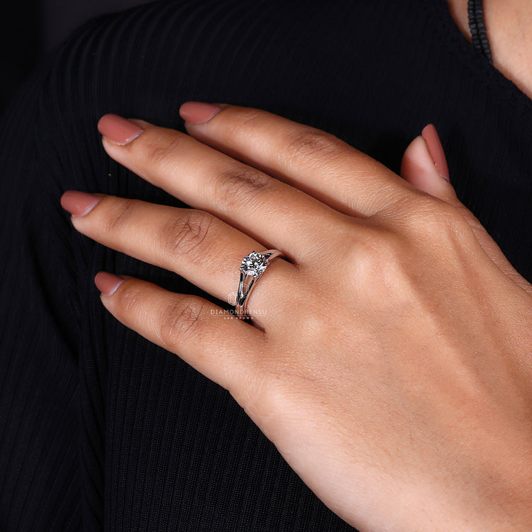 Prong Setting Ring for secure diamond placement and shine.